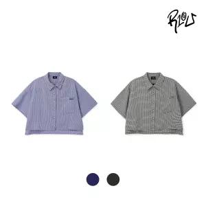 [보리보리/알텐유]민소매티레이어드크롭체크셔츠(U2421B353)