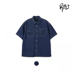 [보리보리/알텐유]사이드트임오버핏데님셔츠 (U2421B301_36)