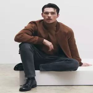 닥스 남성 24FW [반값세일][TIMELESS CLASSIC][IMPORTED FABRIC] 캐시미어 100% 블루종 DMJU4DT91W2