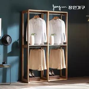 [장인가구]세이 원목 드레스룸 1200 2단행거형