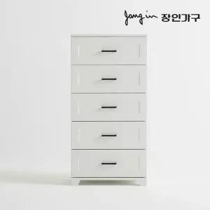 [장인가구]에밋 5단 서랍장 600 스틸손잡이형