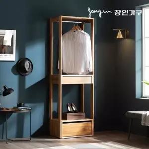 [장인가구]세이 원목 드레스룸 600 2단서랍 행거형