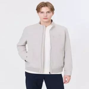 헤지스 남성 24FW [반값세일][스테디셀러]베이지 포켓배색 면혼방 캐주얼점퍼 WHJU4C303I3