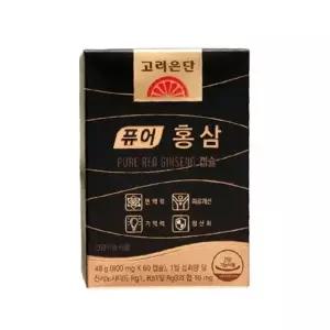 고려은단 퓨어 홍삼 2개월분 60캡슐 x 2개