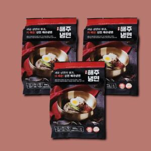 [기타] 해주냉면 더매운 신천 불 비빔 냉면 1920g 6인분