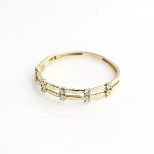 [로이드](센텀시티점)14K 리프 세팅 투 라인 반지 LRS25024G