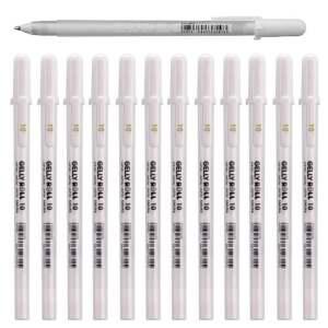 중성펜 겔리롤 화이트 젤펜 1.0mm 12개입 1다스