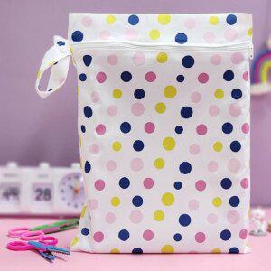 고품질 똑딱이 유모차 걸이 파우치 땡땡이 유모차수납함 유모차수납가방 (WFHD7PF)