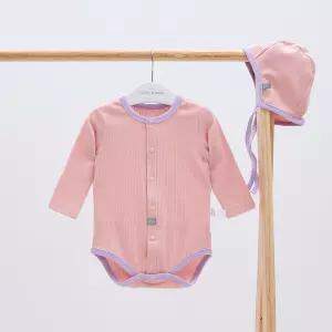 [달퐁]달퐁 파스텔 골지 스판 바디슈트 모자 세트