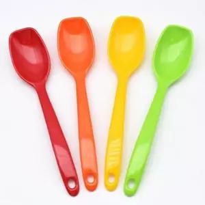 멜라민 스푼 커피 케익 디저트 스푼 숟가락 랜덤 1p