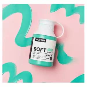 알파 소프트바디 아크릴 물감 250ml 낱색/낱개/대용량/흰색/실버/붓/아크릴화/대용량/12색/그림/쉴드/핑크