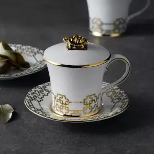 [롯데백화점]한국도자기 황실 뚜껑 받침 머그컵 1(3)p