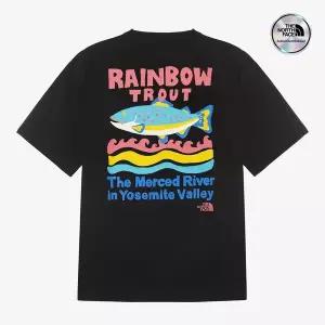 [노스페이스] [노스페이스 공식] NT7UR12J 화이트라벨 리버메이트 반팔 라운드티_BLACK