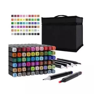 코멧 아트 마카펜 + 펜홀더 세트 60색 1세트 one option