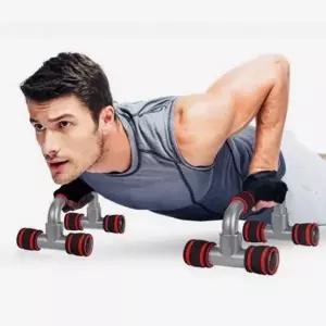 푸쉬업바 레드블랙 이동식 땀흡수 손목보호 분리형-WFHK7DH