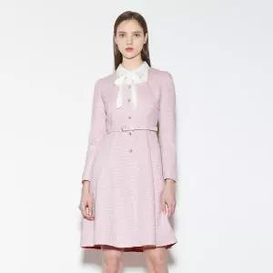 [롯데백화점]케네스레이디 리본 트위드 벨티드 원피스 (EWOPOB04)
