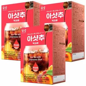 꽃샘 아샷추 복숭아 20T x 3개 / 액상차 액상스틱 음료