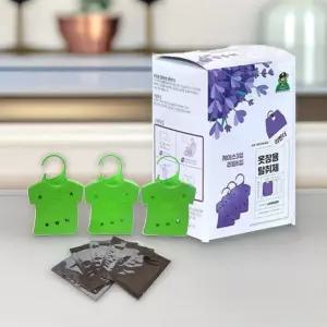 산도깨비 옷장용 탈취제 (라벤더 6개입 1세트) 냄새제거 방향제 의류 옷걸이용 장롱 옷방