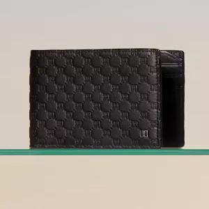 닥스 액세서리 26SS [슬림반지갑][LOUIS][루이스] 블랙 유럽 수입가죽 루이스 엠보 DD 패턴 DBWA6E374BK