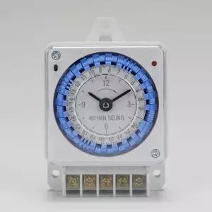 국산 24시간용 기계식 타임 스위치 HTS-24B/스위치타이머/24시간타이머/시간타이머/타임콘센트/절전타이머