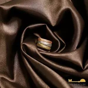 (골든클레프) 18K 삼색 트리플 메쉬링