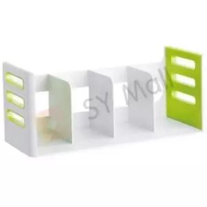 SY몰 4단책꽃이 연두 북스탠드 화일꽂이 책정리대