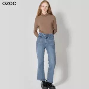 [오조크] 스트레이트핏 기모 데님 팬츠