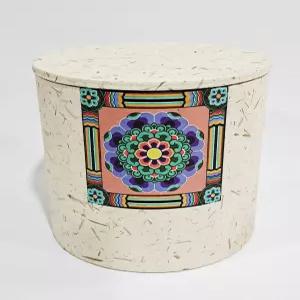 한지유골함 원방함(단청) 수목장 평장 자연장