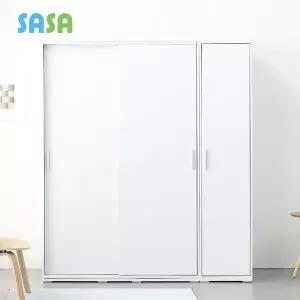 [SASA]사사가구 모노 1600 슬라이딩 옷장 행거형+도어장