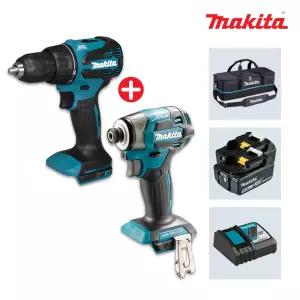 마끼다 DLX2006TR5 18V 5.0Ah 충전콤보세트 (DTD173+DHP490) 임팩드릴+함마+툴백