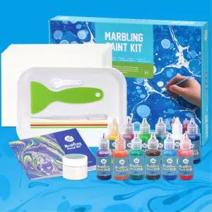 어린이집 물감놀이교구 플로팅 페이팅 12색 핑거페인트 창의력발달