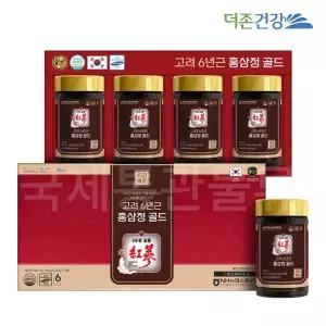 선물세트 고려 6년근 홍삼정골드 240g 20개, 5박스 쇼핑백 증정