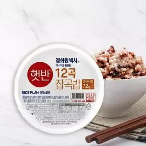햇반 12곡 잡곡밥 210g, 36개