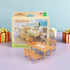 실바니안 패밀리 온가족 식탁세트 가구 미니어처 피규어 테이블 의자 소품 인형놀이 장난감
