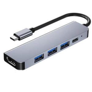USB C 허브-4K HDMI 호환 3.0 2.0 C타입 PD 충전 도크, 맥북 삼성 S20 Dex PS5 아이패드 TV 노트북 마우스
