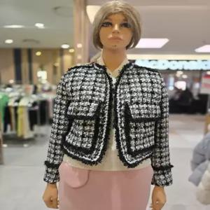 [에고이스트] 프린지 트위드 금장 재킷 ER1JJ-201