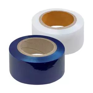 BLEX 보호테이프 투명 청색 40mm x 150M필름 포장재 스트래치 트레 래칭 래핑 포장랩 파렛 빠렛 공업용 용