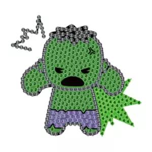 마블 시리즈 뉴 헐크 보석십자수 스티커 10x10cm