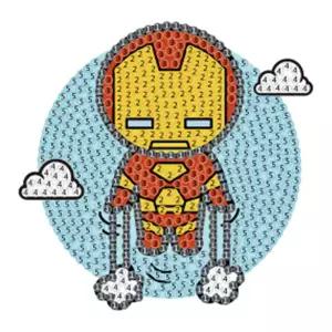 마블 시리즈 뉴 아이언맨 보석십자수 스티커 10x10cm