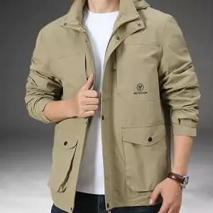 남성 숏 야상 점퍼 가벼운 바람막이 데일리 남성 야상 점퍼 밀리터리 간절기 아우터 아웃도어 편안한