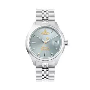 [비비안웨스트우드] 여성 여자 블루 실버 메탈시계 VV311LBLSL