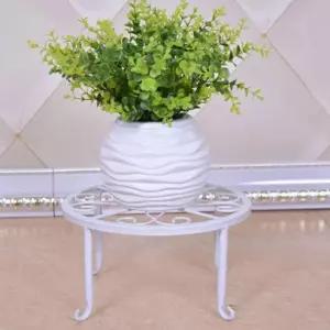 원형 엔틱 철제 화분받침대 인테리어선반 화분다이 꽃정리