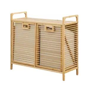 원목 세탁 수납장 바스켓 바구니 빨래통 햄퍼 우드