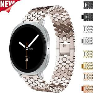 갤럭시 워치 8 40mm 메탈 시계줄, 클래식 46mm용 스테인리스 스틸 스트랩