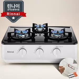린나이 가스레인지 3구 과열방지 자동불꽃조절 LNG 펄화이트 INFW3020W