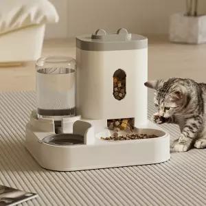 자동급식기 급수겸용 대용량 펫식기 사료걸림방지 물튀김방지 강아지 고양이 겸용 배식통