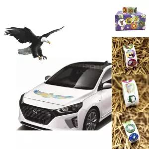 동물 데칼 스티커 - 독수리(홀로그램)/그리기/귀여운스티커/변기스티커/아기스티커/폰꾸미기