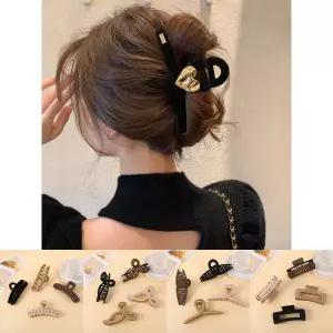 러브잇 헤어 집게핀 블랙/헤어머리핀/여아머리핀/헤어고정/간편한집게핀/긴머리집게핀/깔끔한헤어핀