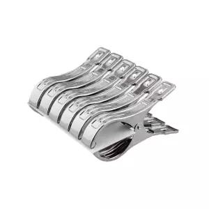 스테인리스 빨래집게 C형 120mm 6개입/대형집게/이불집게/양말집게/다용도집게/바지집게/옷집게/스텐집게