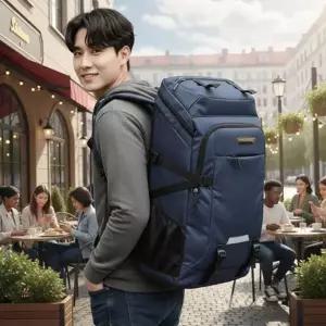 여행용 백팩 대용량 캐리어형 남성용 남자 백팩 노트북 가방 레저용 트래킹 스포츠 가벼운 백패킹 대학생